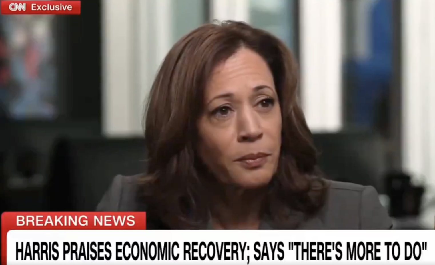 Harris Flops in Softball CNN Interview with Dana Bash