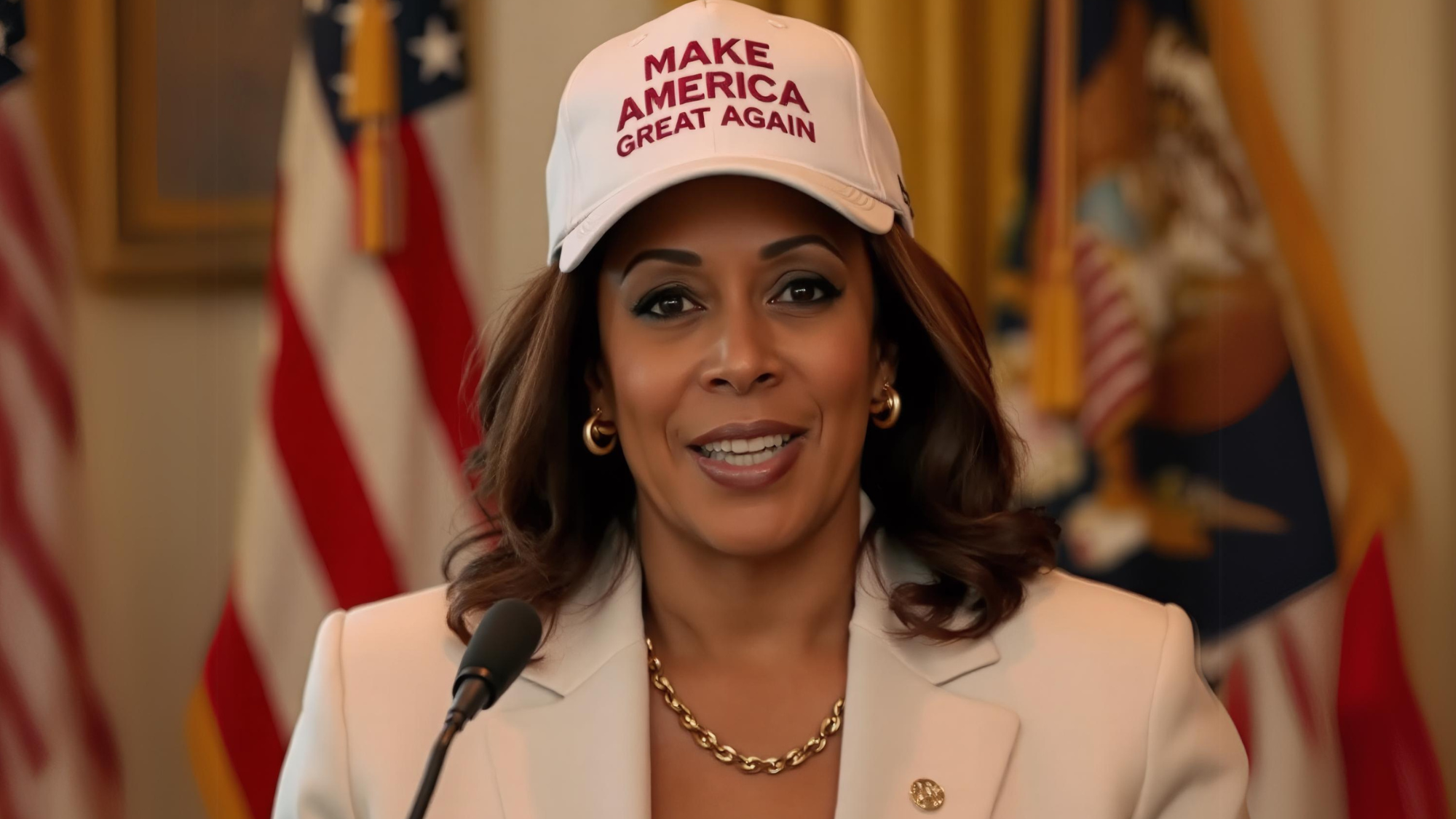 ‘Send Her A MAGA Hat’: Trump Says Kamala Harris Adopted His Philosophy Because She ‘Has No Policy’