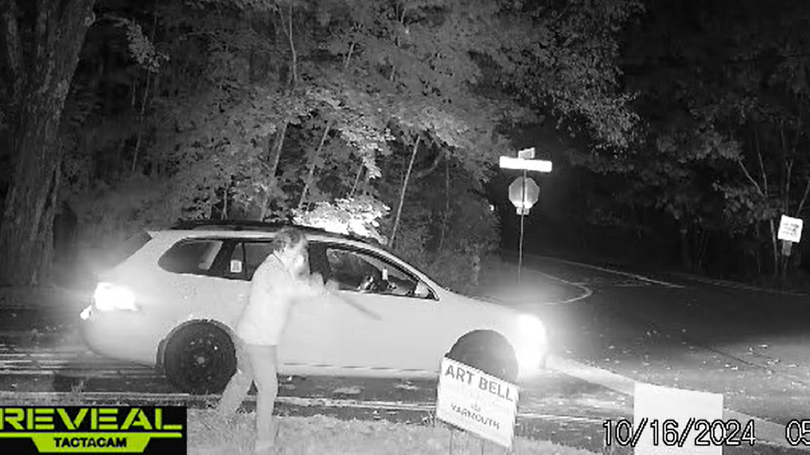 Maine Teacher Who Went on Unhinged Anti-Trump Rant Caught on Video Stealing Trump Campaign Sign