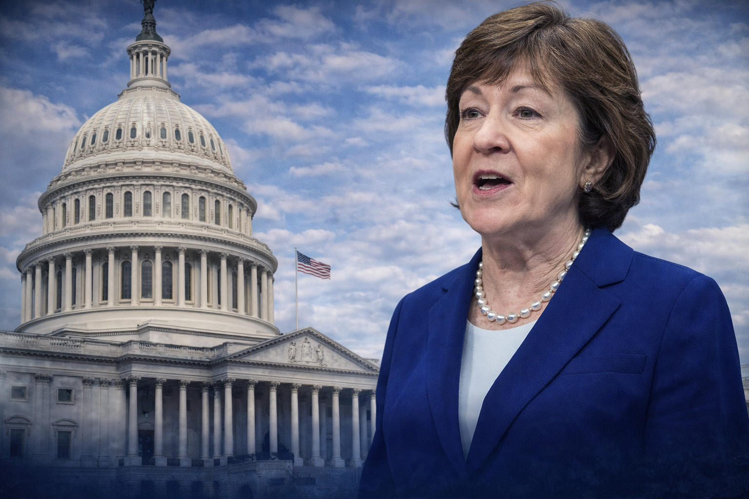 Sen. Susan Collins One of Four Republicans to Vote Against Including SAVE Act in ICE Funding Bill