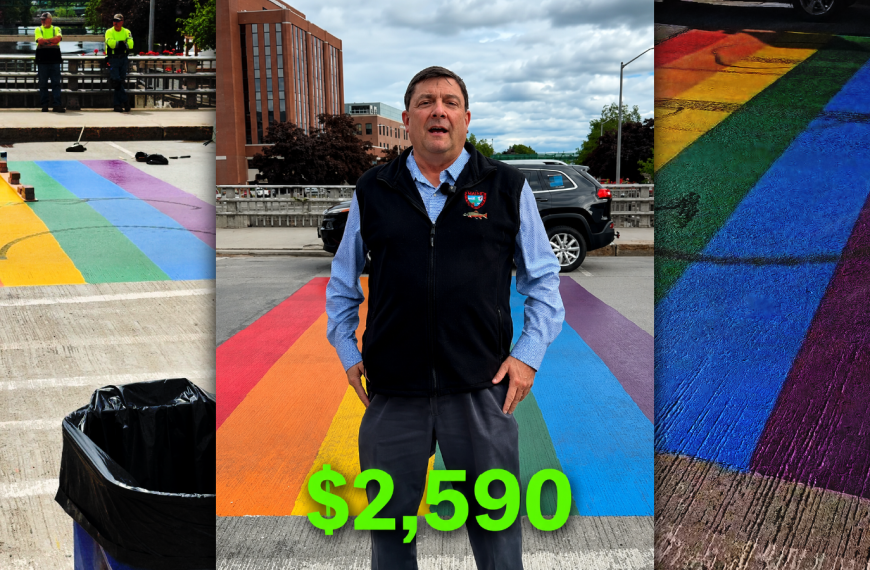 Bangors Rainbow Crosswalk Cost Taxpayers $2,590 Before Repairs