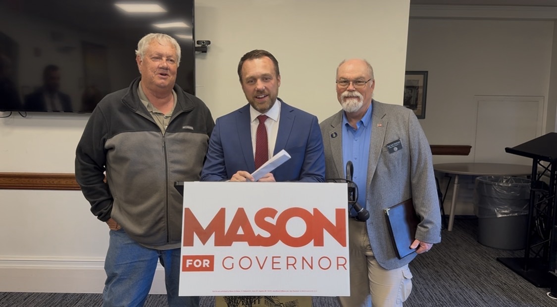 Mason Begins Work on First Budget Plan, Pledges Lower Taxes and Smaller Government