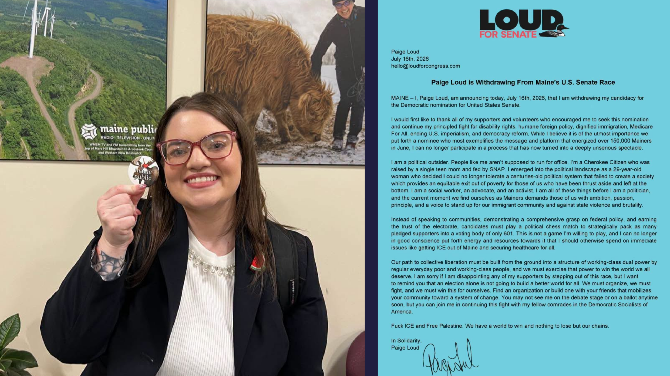 Paige Loud Ends Senate Bid Calling Democrats’ Nomination Process “A Deeply Unserious Spectacle
