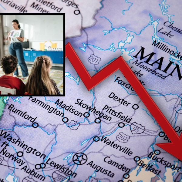 Maine Falls At the Bottom of the…