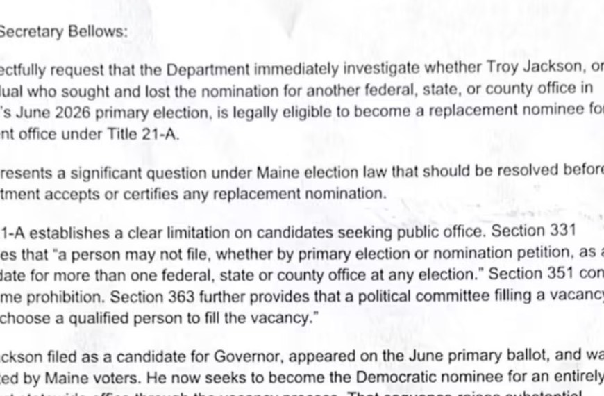 Republican Lawmaker Asks Secretary of State to Investigate Whether Troy Jackson&hellip;